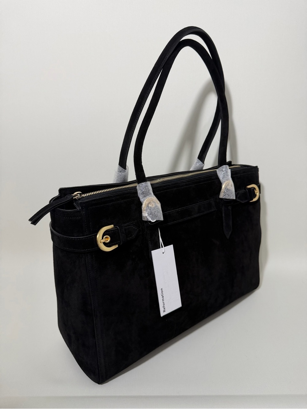 REFORMATION
Beatrice Suede Tote - Black